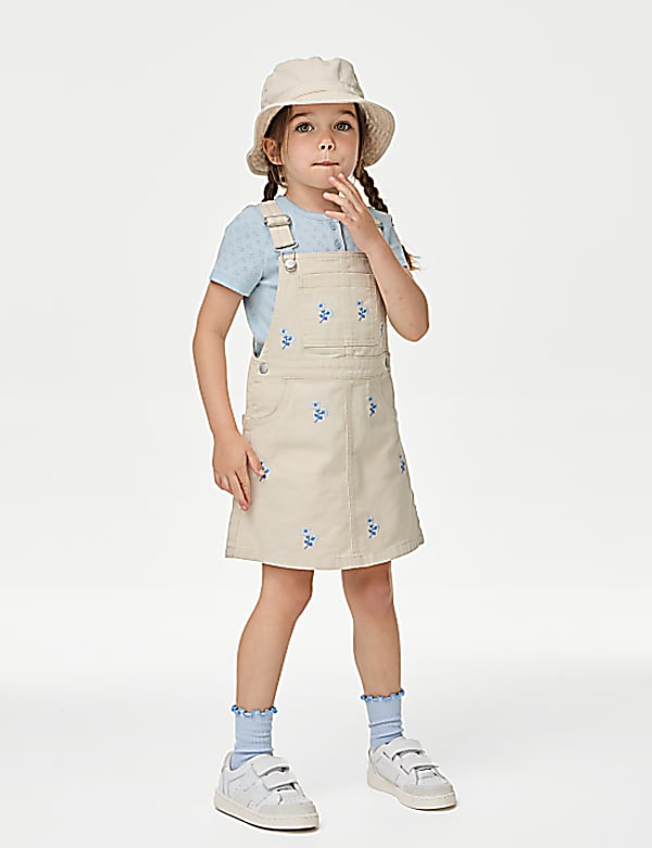 2pc Denim Pinafore Outfit (2-8 Yrs)