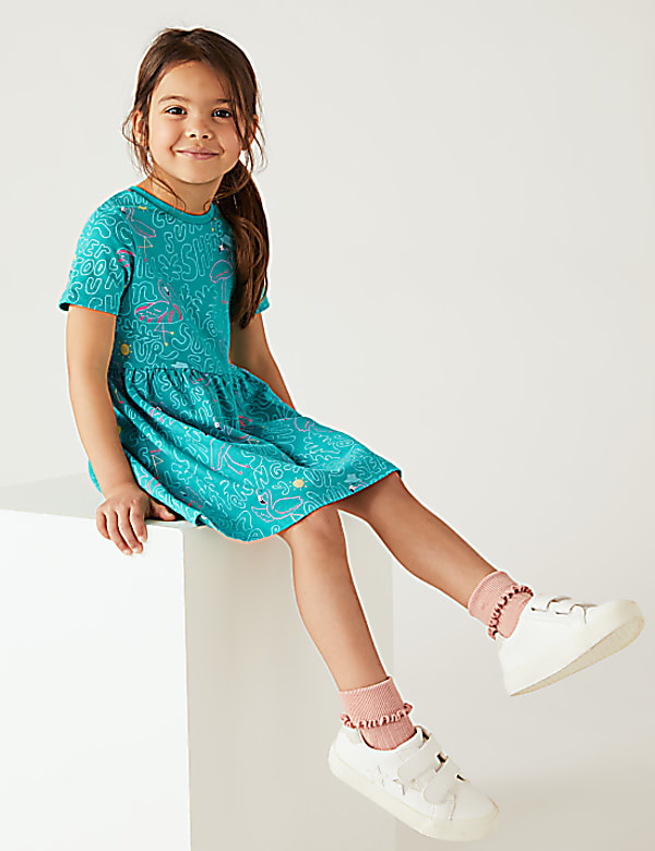 Pure Cotton Flamingo Dress