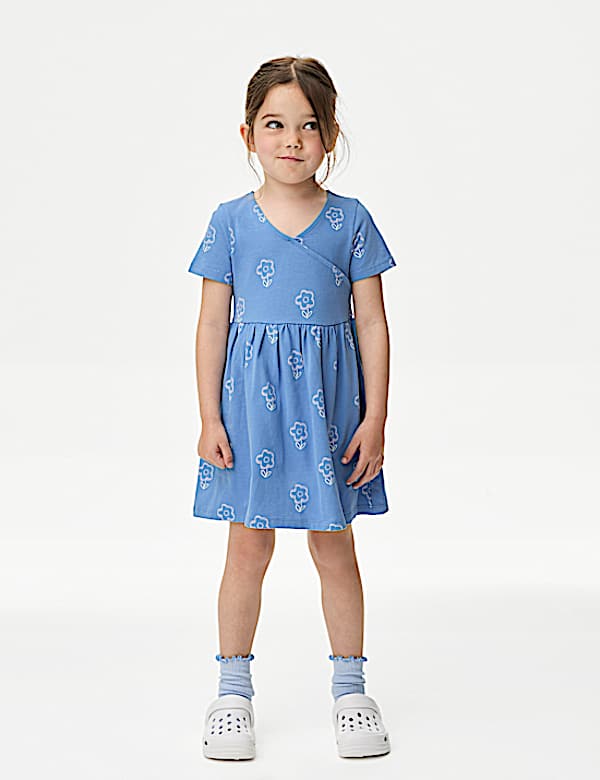 Pure Cotton Printed Dress (2-8 Yrs)