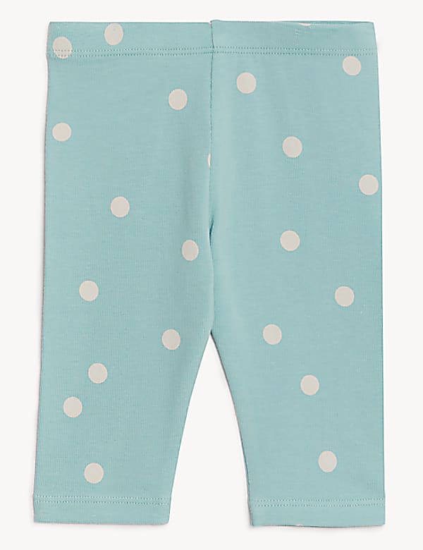 Cotton Rich Spot Leggings (0-3 Yrs)