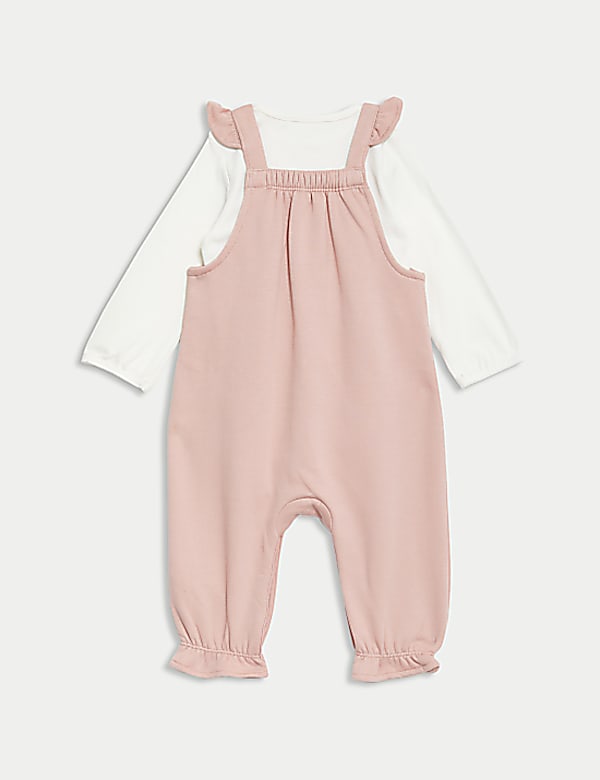 2pc Cotton Rich Dungarees (0-3 Yrs)