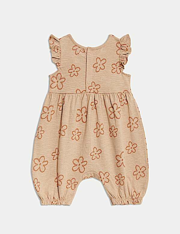 Pure Cotton Floral Romper (0-3 Yrs)