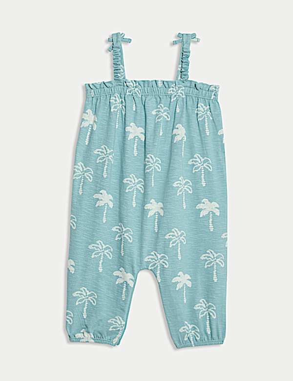 Pure Cotton Palm Romper (0-3 Yrs)