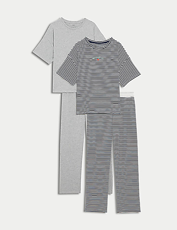 2pk Pure Cotton New York City Pyjama Sets (6-16 Yrs)