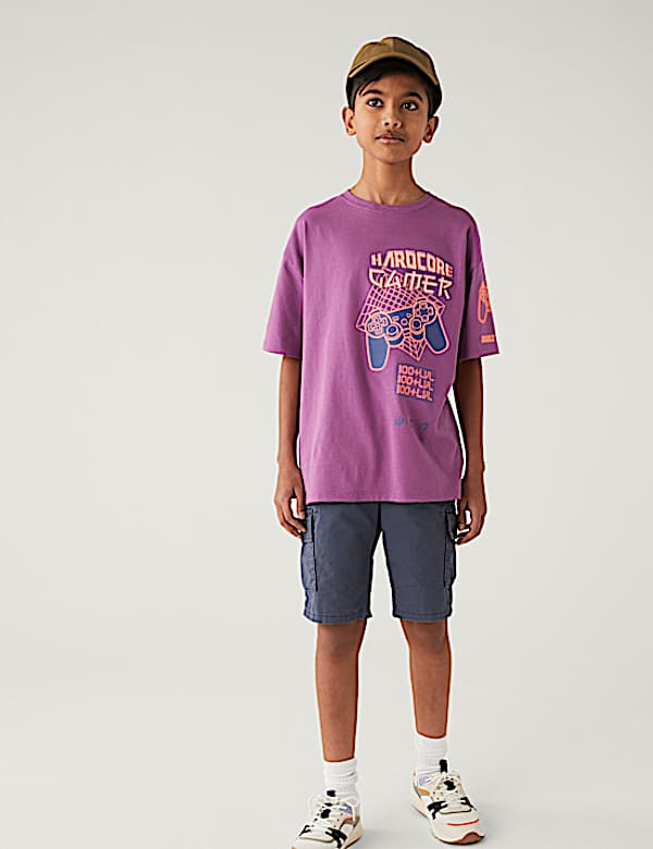 Pure Cotton Gaming Graphic T-Shirt