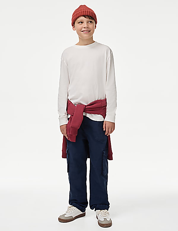 Cotton Rich Cargo Trousers (6-16 Yrs)