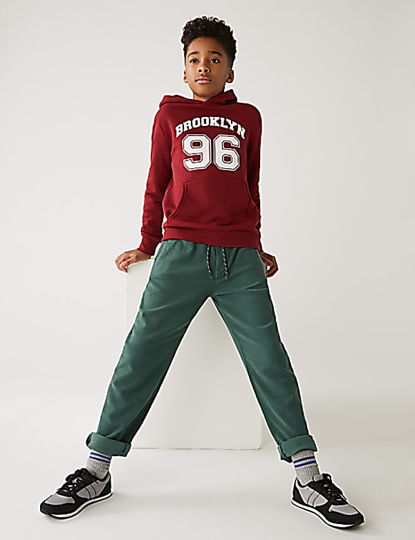 Relaxed Cotton Rich Skater Chinos