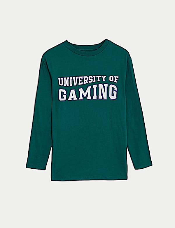 Pure Cotton University of Gaming Top (6-16 Yrs)
