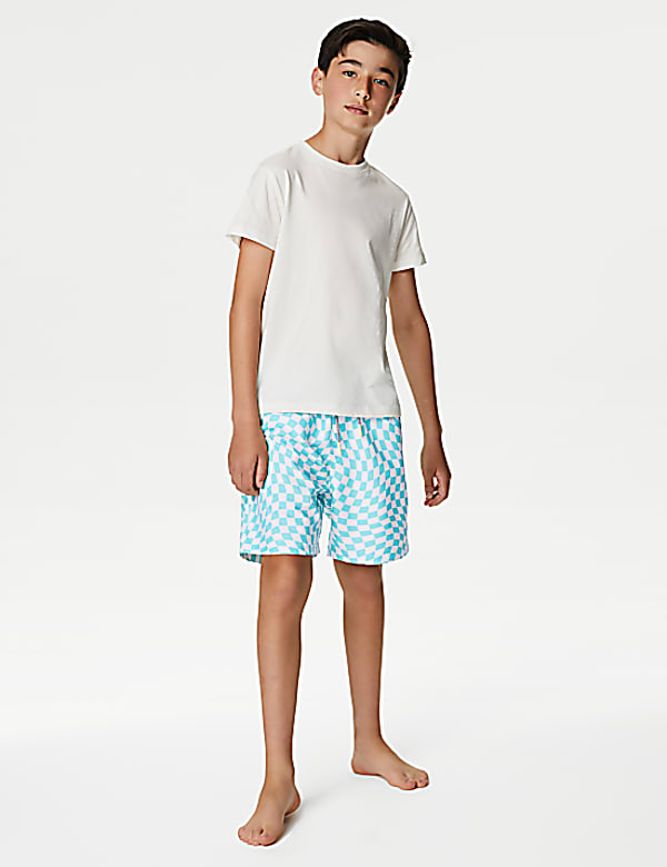 Checked Swim Shorts (6-16 Yrs)