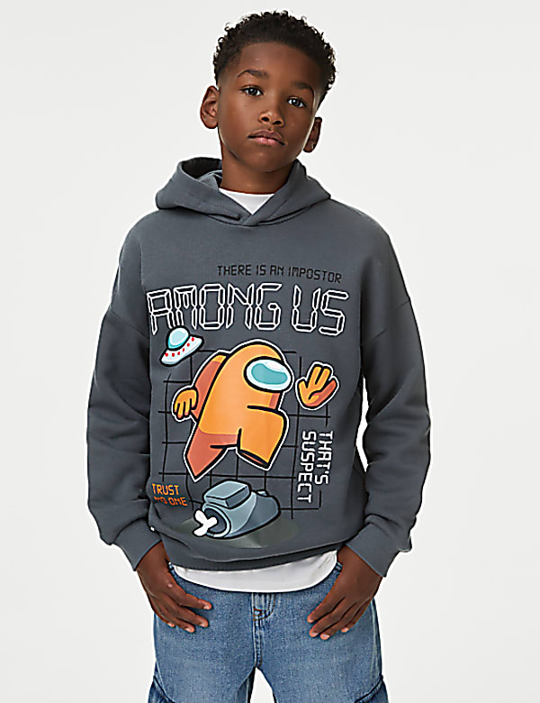 Among Us™ Cotton Rich Hoodie (6-16 Yrs)