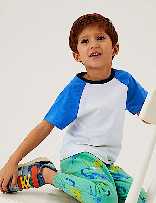 Pure Cotton Raglan T-Shirt (2-7 Yrs)