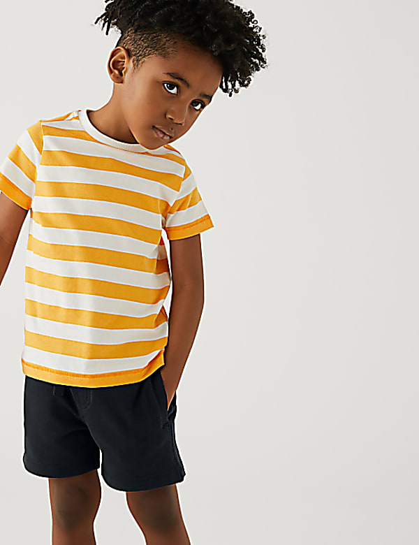 Cotton Mix Plain Regular Fit Shorts