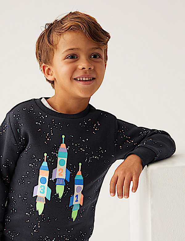 Cotton Rich Rocket Sweatshirt