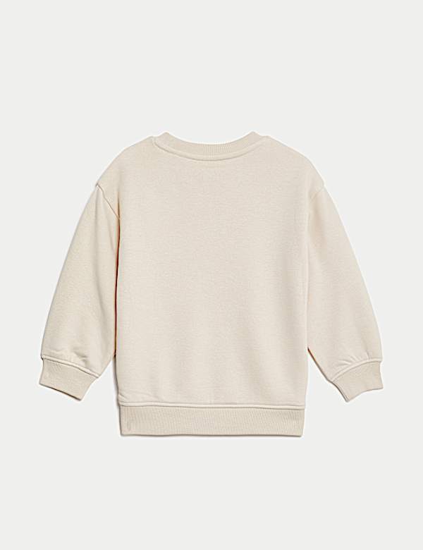 Cotton Rich Awesome Slogan Sweatshirt (2-8 Yrs)
