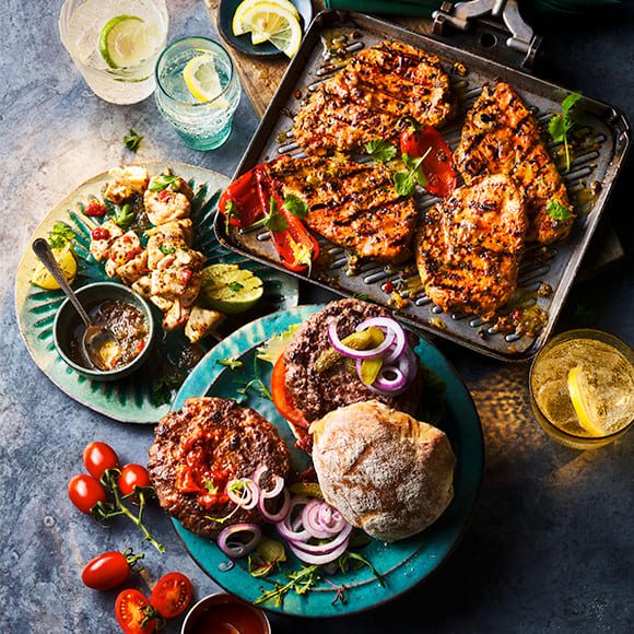 A selection of barbecue treats