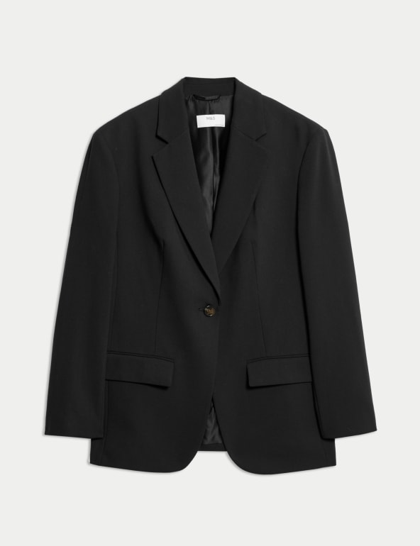 M&s ladies navy blazer hot sale
