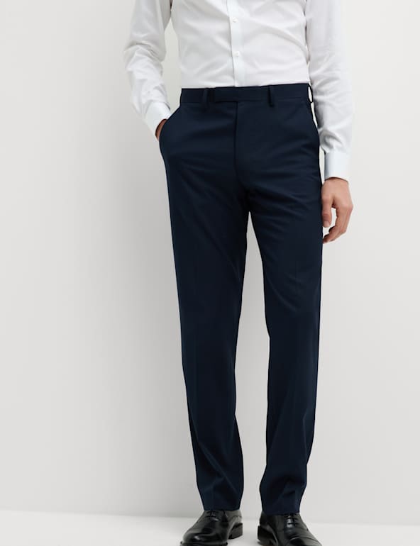 Regular Fit Stretch Suit Trousers M S Collection M S