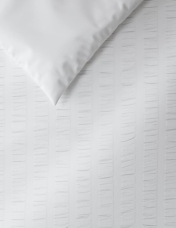 Pure Cotton Striped Seersucker Bedding Set - JE