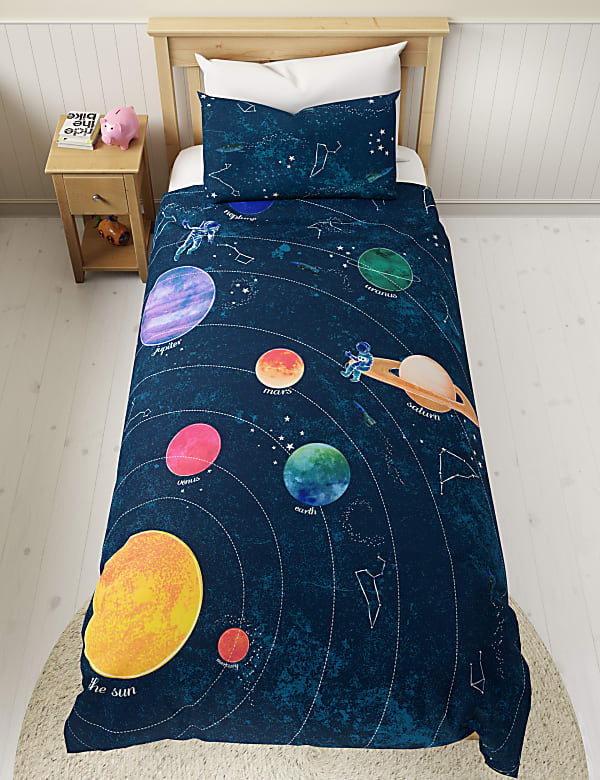 Buy Glow in the Dark Space Bedding Set at Marks Spencer