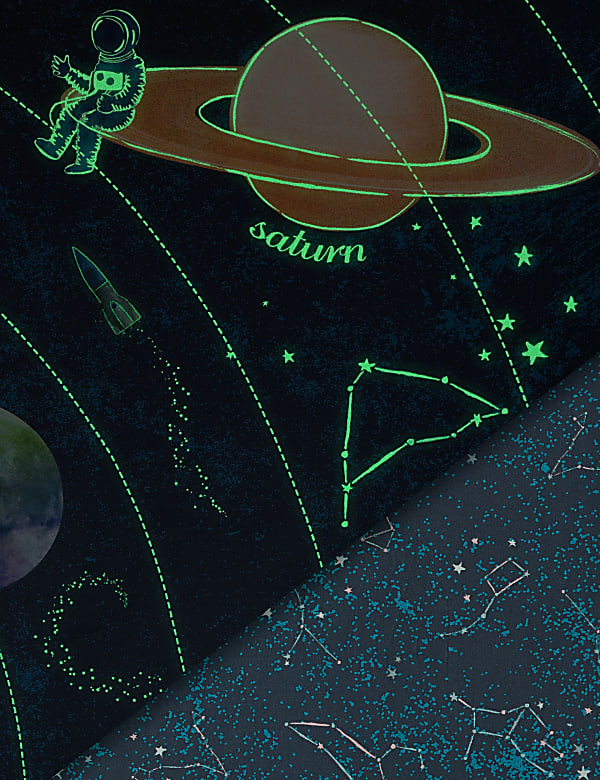 Glow in the Dark Space Bedding Set