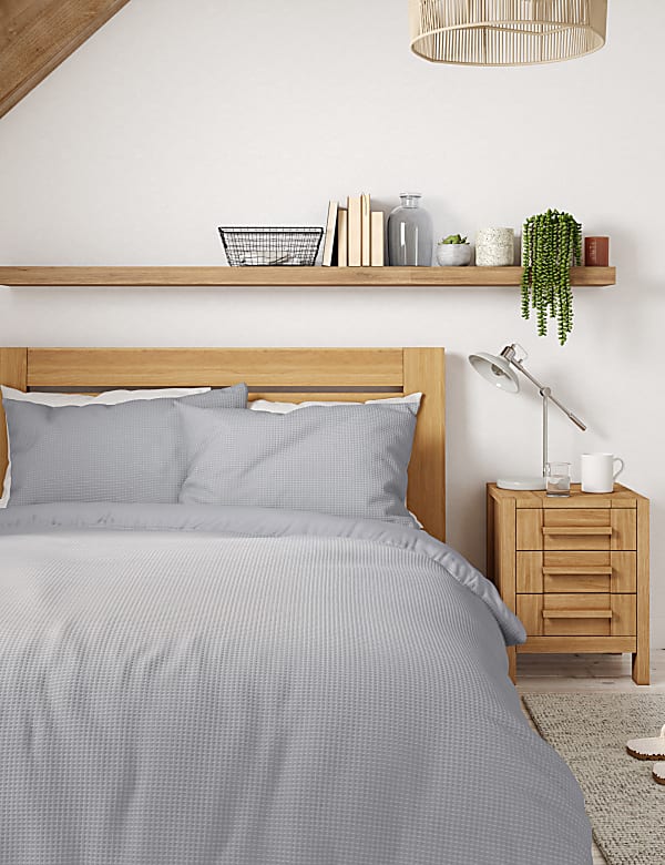 Pure Cotton Waffle Bedding Set - GR
