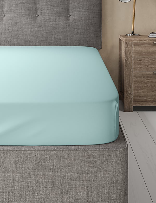 Cotton Rich Percale Fitted Sheet - MY
