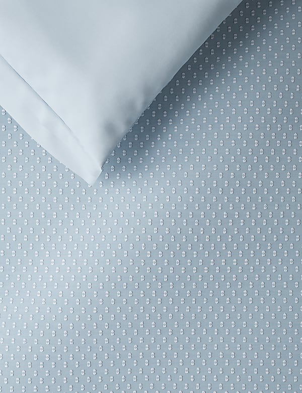 Parure de lit 100 % coton à iris en ratière - CH