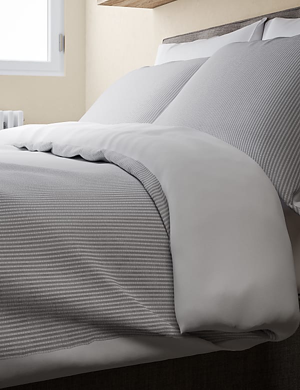 Pure Cotton Striped Seersucker Bedding Set - CY