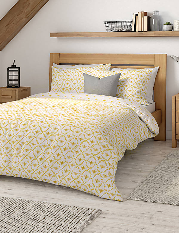 Cotton Blend Bee Bedding Set