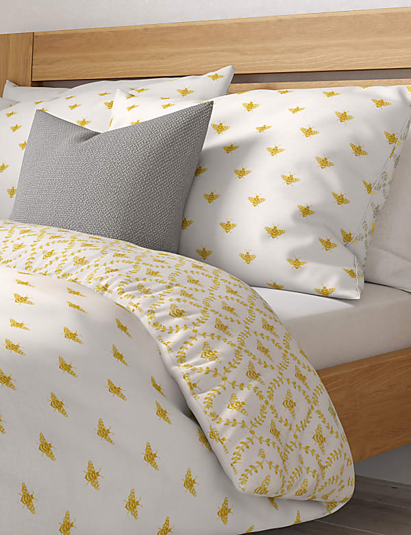 Cotton Blend Bee Bedding Set
