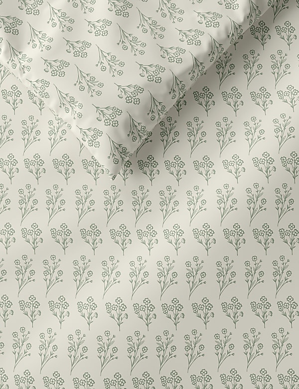 Květovan&eacute; ložn&iacute; pr&aacute;dlo ze směsi bavlny, 2&nbsp;ks - CZ