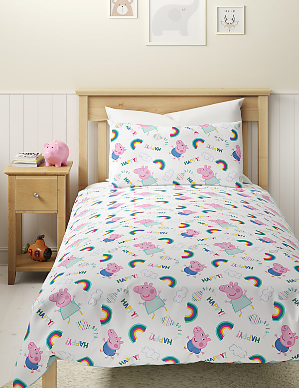Peppa pig crib bedding set deals