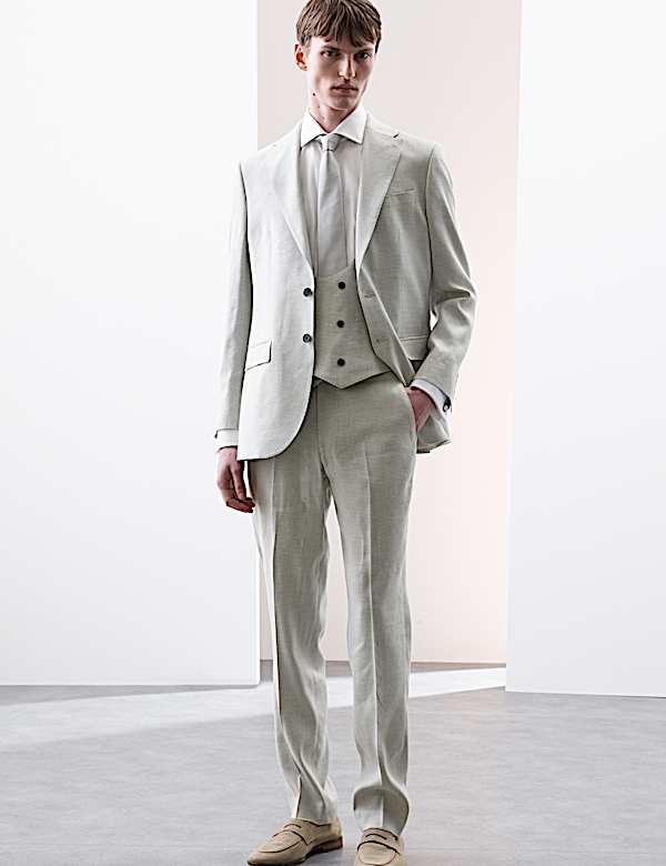 Tailored Italian Linen Miracle™ Suit  - RS