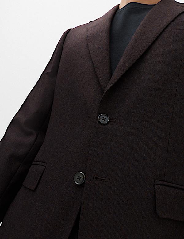 2 Piece Tailored Fit Micro Check Tweed Suit - MX