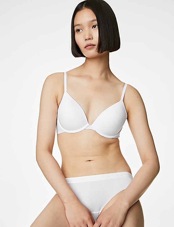 Body Define™ Wired Plunge T-Shirt Bra Set - KG