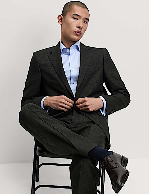 Regular Fit Pure Wool Suit - RS