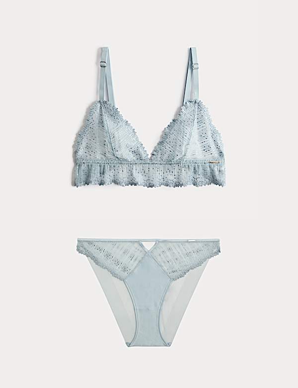 Florence Embroidery Non Wired Bralette Set A-E - DE