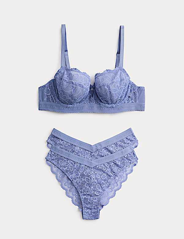 Soutien-gorge &agrave; balconnet, armatures et dentelle Cleo, bonnets A &agrave; E - LU