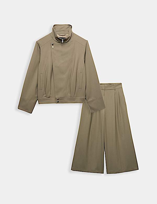 Komplet saka a &scaron;irok&yacute;ch kalhotov&yacute;ch sukn&iacute; (culottes) - CZ