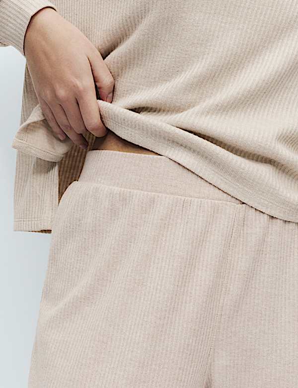 Cosy Knit Ribbed Lounge Pyjama Set - TW