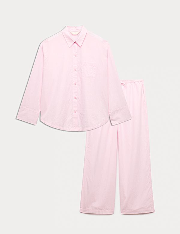 Pure Cotton Chambray Lounge Pyjama Set - AT