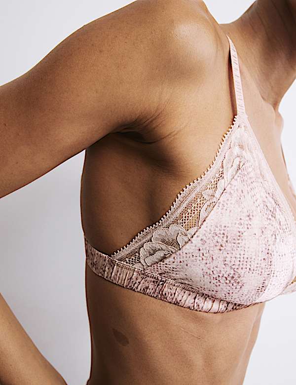 Rosalie Silk & Lace Non Wired Bralette Set A-E - LU