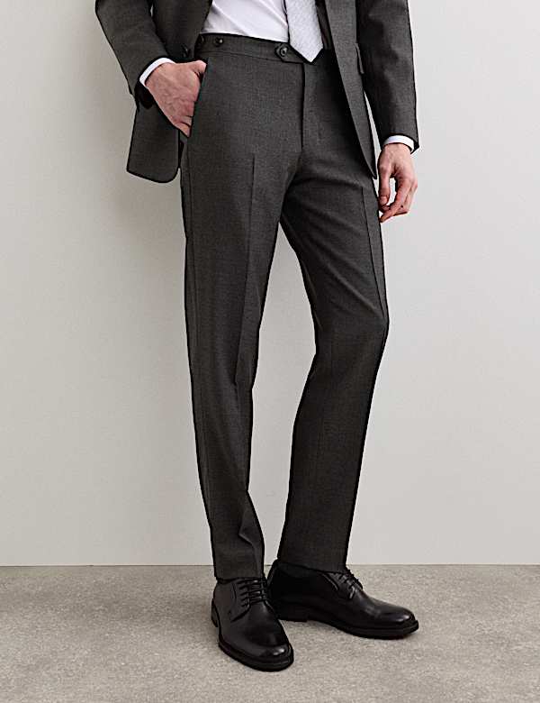 3 Piece Tailored Fit Pure Wool Suit - GR