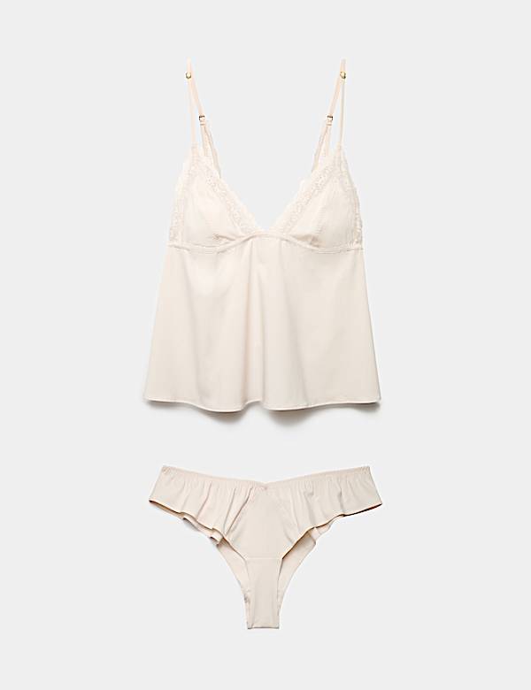 Clara Papertouch Lace Cami Set - CZ