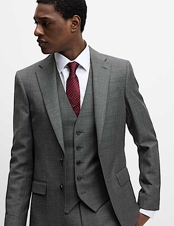 Slim Fit Pure Wool Suit  - MV