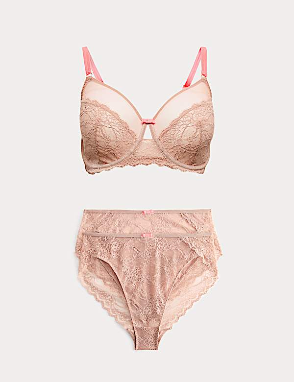 Ida Lace Wired Minimiser Bra Set C-G - IL