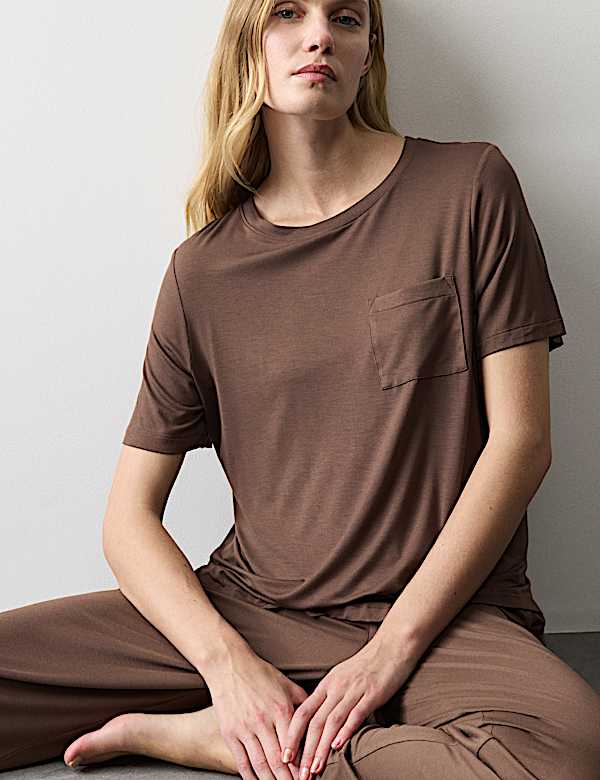 Set Atasan Piyama Detail Saku - ID