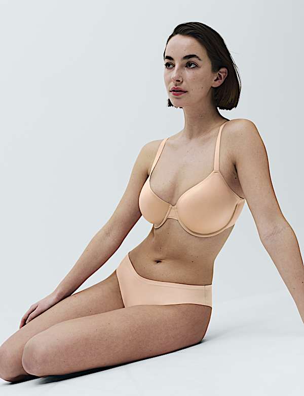 Sada neviditeln&eacute; Body Invisibles&trade; podprsenky s polovičn&iacute;mi ko&scaron;&iacute;čky s kosticemi, F+