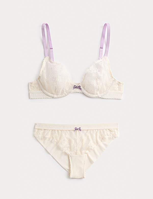 Anna Plunge-BH mit Bügel und Spitzenbesatz im Set (A–E) - DE