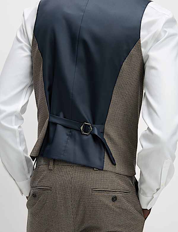 Anzug in normaler Passform mit Hahnentrittmuster - AT